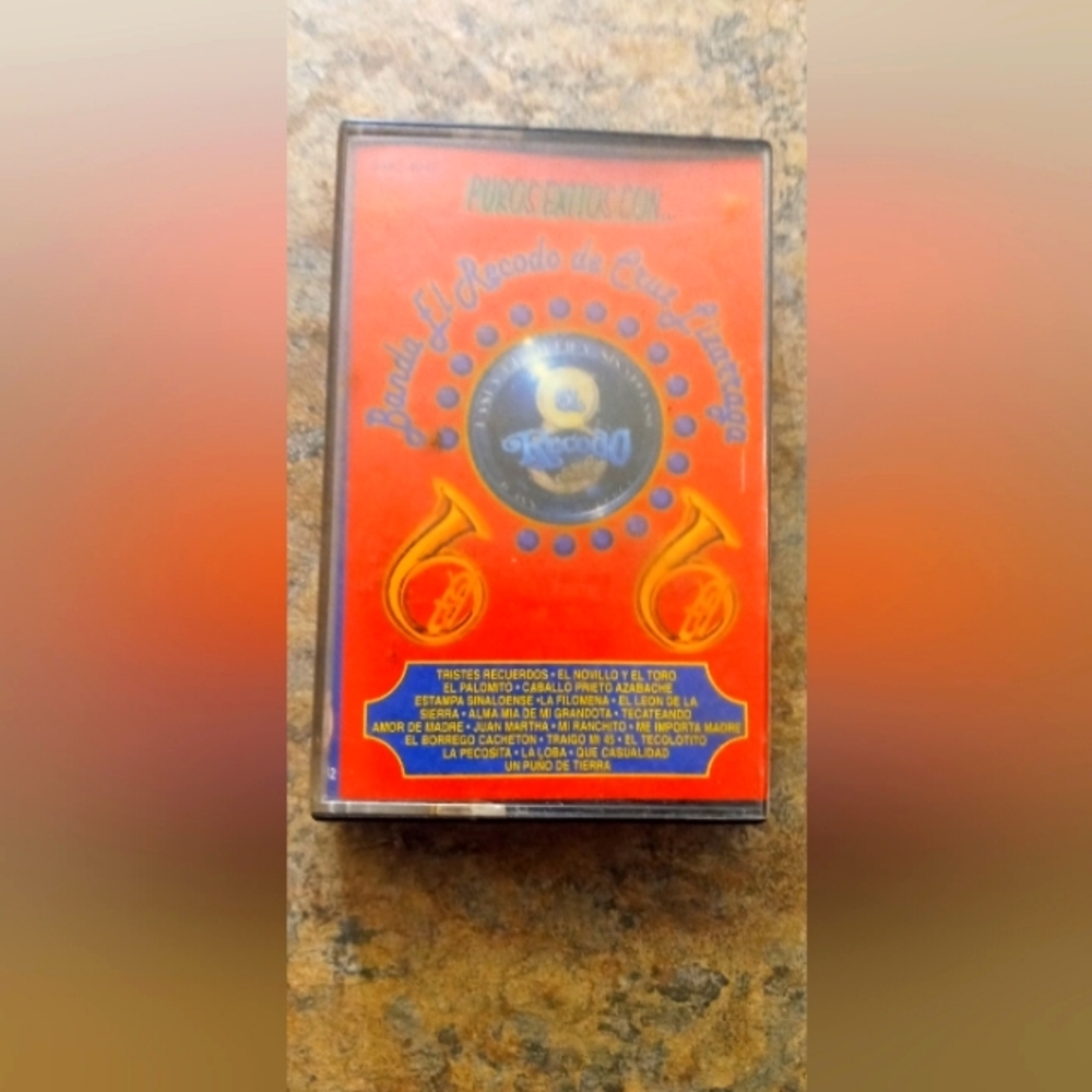 Vintage Red Cassette Tape - 66 Recodo de Cruz Jimenez